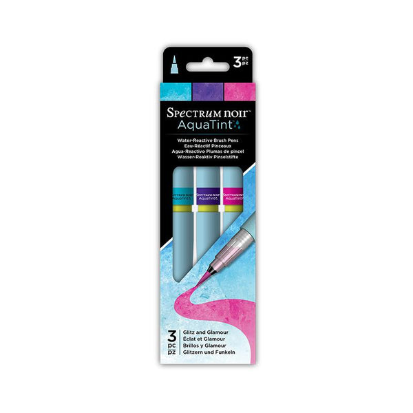 Spectrum Noir AquaTint Brush Marker 3pc Glitz Glamour