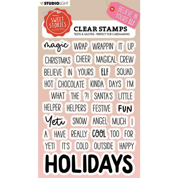 Studio Light Clear Stamps Quotes Believe In Yours Elf
