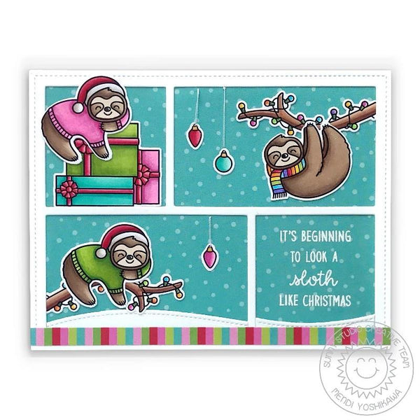 Sunny Studio Clear Stamps Lazy Christmas