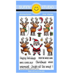Sunny Studio Clear Stamps Reindeer Games