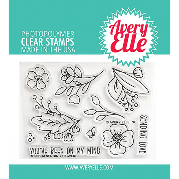 Avery Elle Clear Stamps Sending Flowers