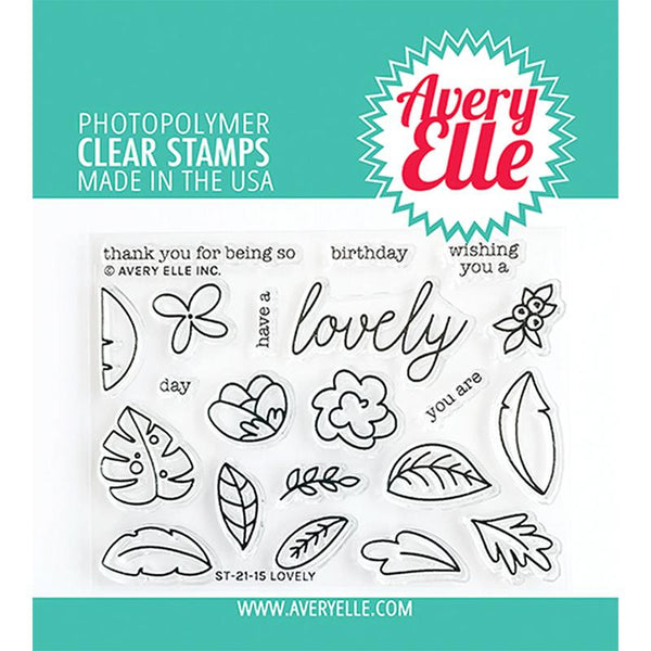 Avery Elle Clear Stamps Lovely