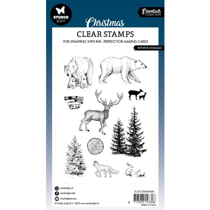 Studio Light Clear Stamps Winter Animals