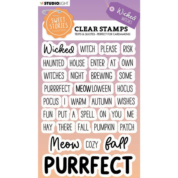 Studio Light Clear Stamps Quotes Wicked Witches