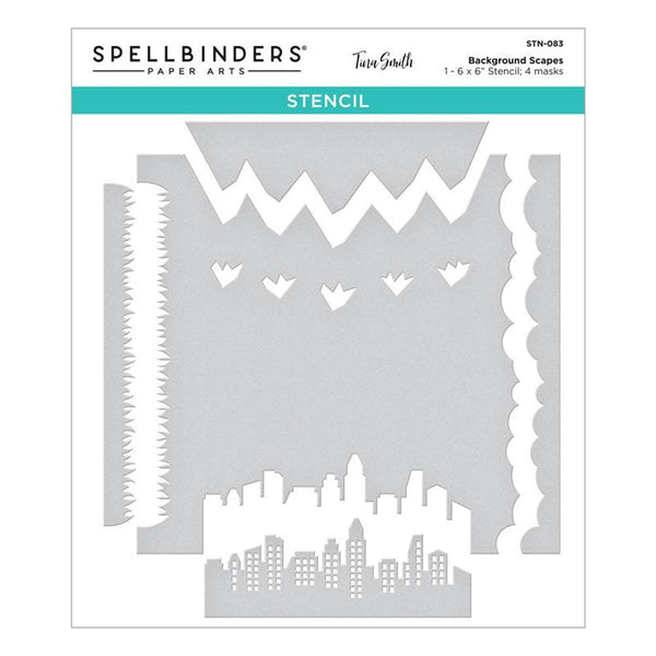 Spellbinders Stencil Background Scapes