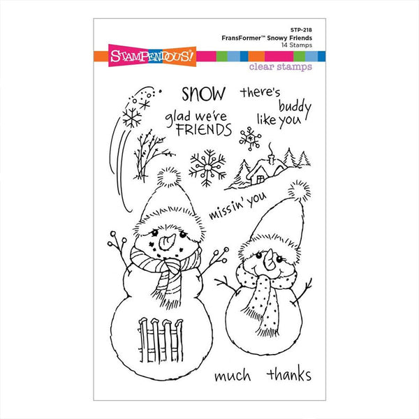 Stampendous Clear Stamps FransFormer Snowy Friends