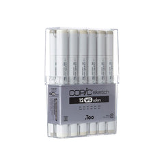 COPIC Sketch Marker 12pc Warm Gray