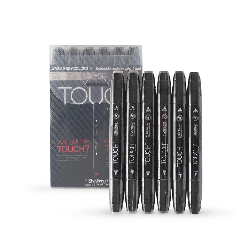 TOUCH Twin Marker 6pc Warm Gray
