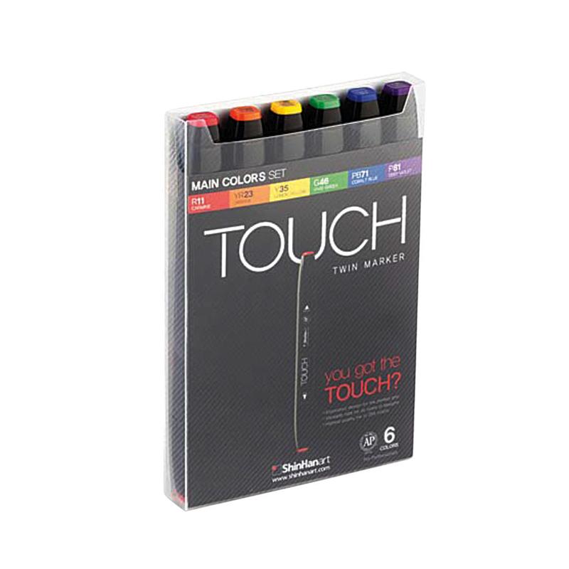 TOUCH Twin Marker 6pc Main
