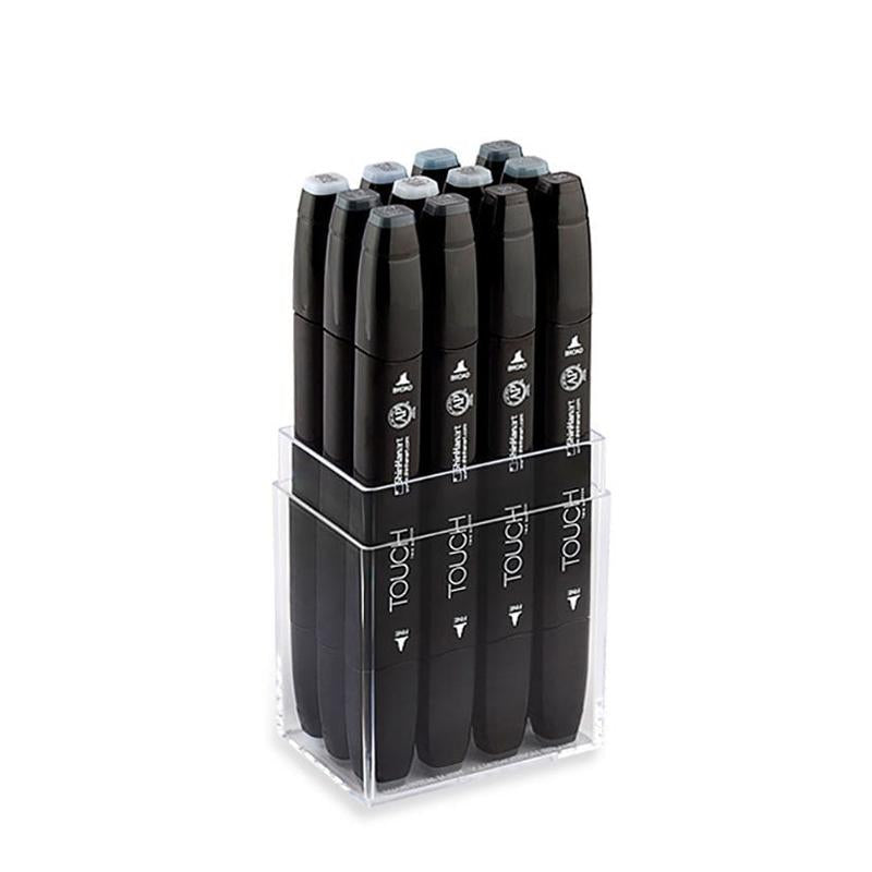 TOUCH Twin Marker 12pc Blue Gray