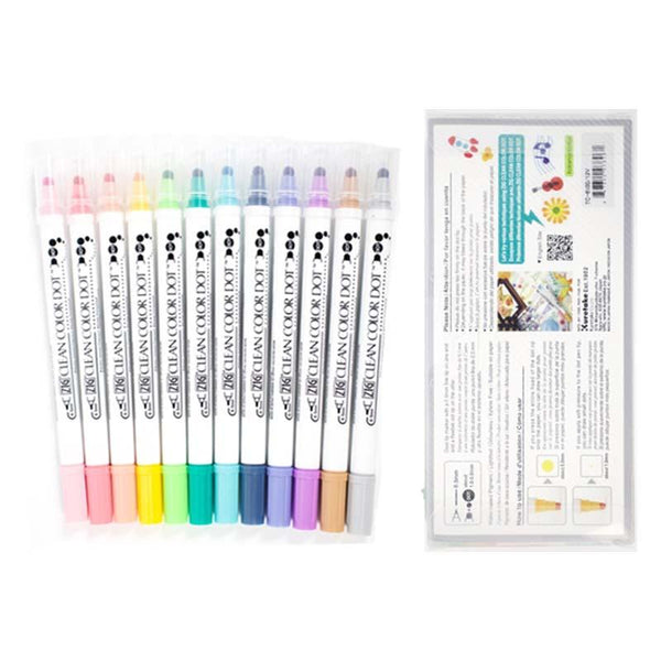 Zig Clean Color Dot Marker 12Pc Markers