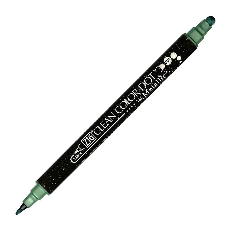 Zig Clean Color Dot Marker 121 Metallic Green
