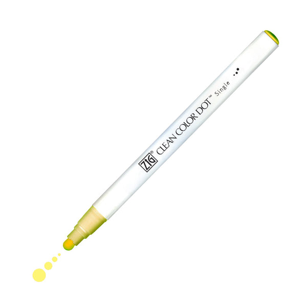 Zig Clean Color Dot Single Marker 110 Fluorescent Yellow