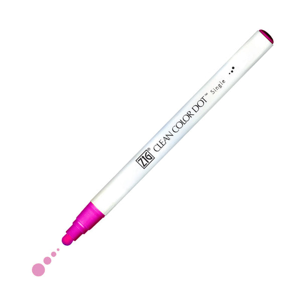 Zig Clean Color Dot Single Marker 112 Fluorescent Pink