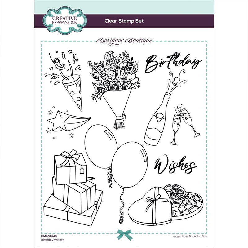 Creative Expressions Clear Stamps Birthday Wishes