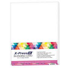 X-Press IT Blending Card Bright White 8.5x11 125 Sheets