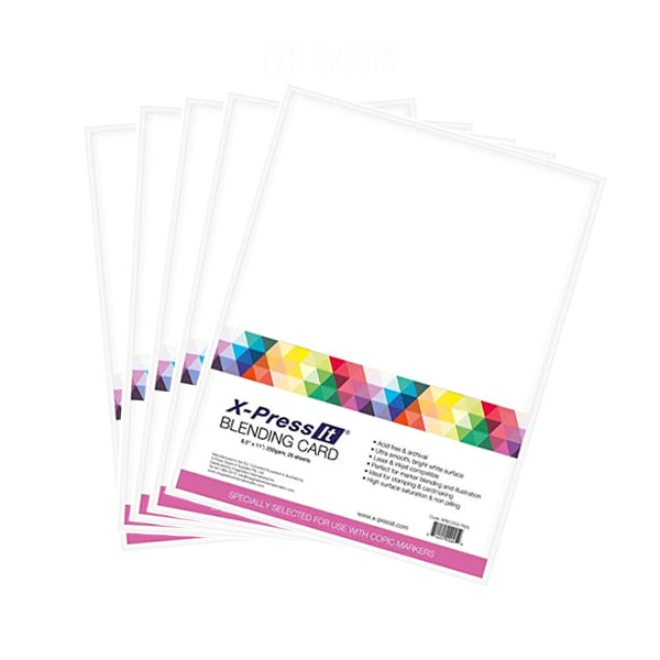 X-Press IT Blending Card Paper Bright White 8.5